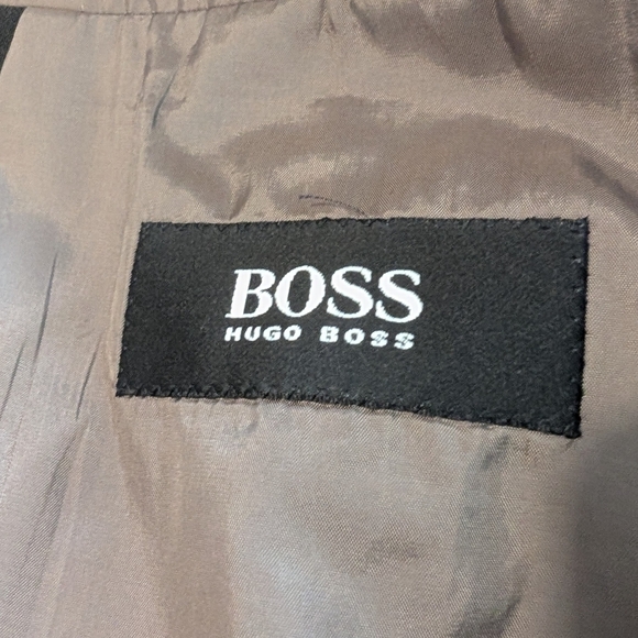 Hugo Boss Dark Green-Brown 100% Virgin Wool Sport Blazer ~ Size 46L - Picture 7 of 16